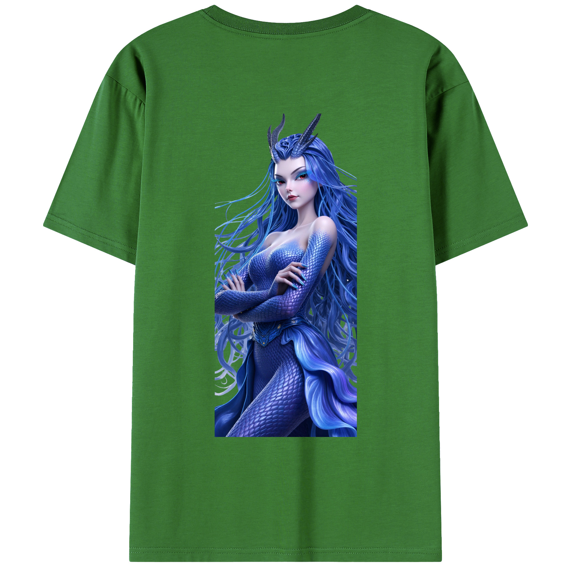 （画像用） Ne Zha 2 ナタ 魔童の大暴れ レディース半袖Tシャツ(バックプリント)